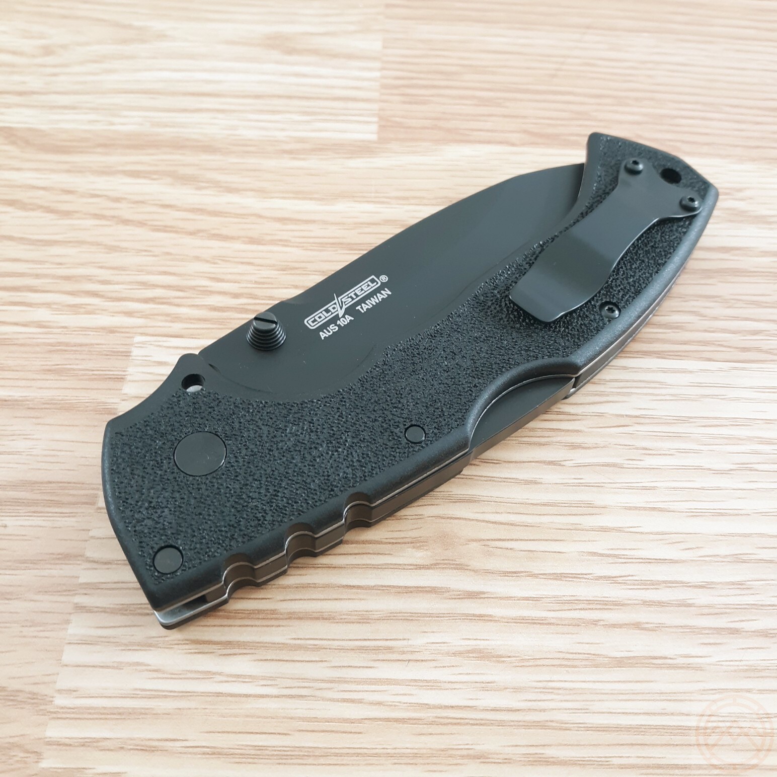 Cold Steel 4-Max Scout Folding Knife 4″ AUS-10A Steel Blade Black Griv-Ex Handle
