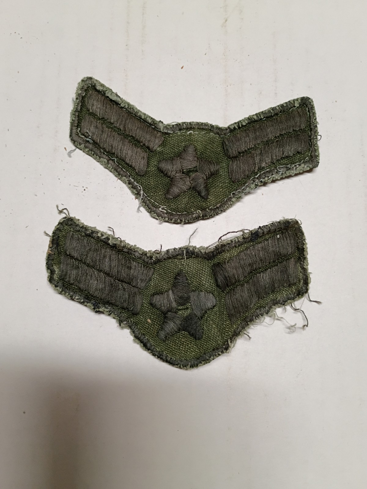 US Vietnam War USAF Air Force In Country Made Rank Chevron Patch set