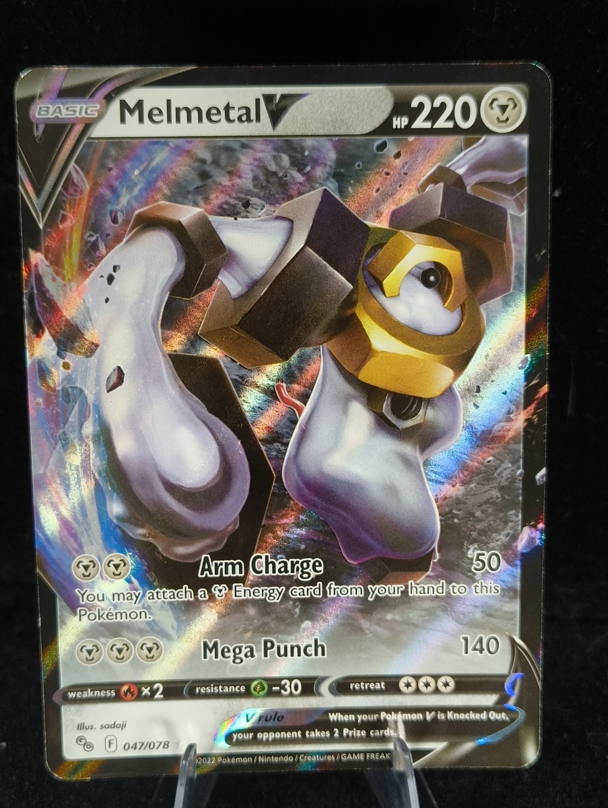 Pokemon TCG Melmetal V Pokemon GO 047/078 Holo