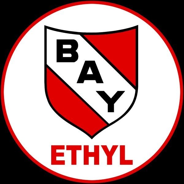 Bay Oil Co. Ethyl Gasolene Service Station Style NEW METAL SIGN: 12″ Dia. Round
