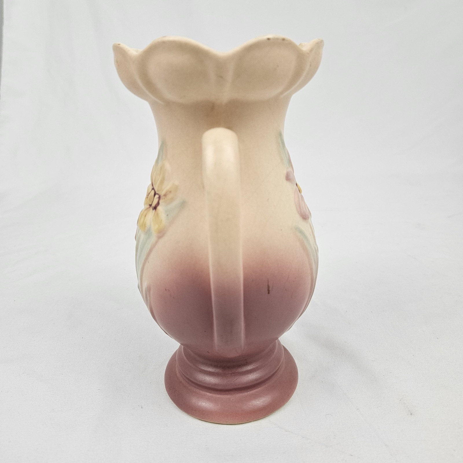 Hull Pottery Vase Iris 407-7 Double Handle Vintage Victorian Art Nouveau 1940’s