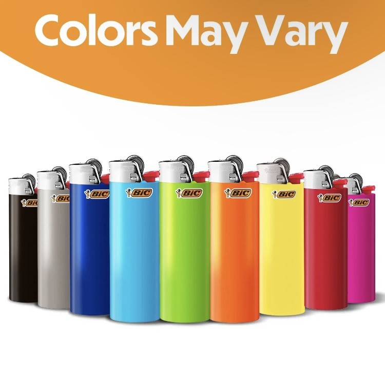 💢🔥BIC Lighter ~ 🟢Assorted Random Colors 5-Pk of Lighters 🟣Colors Vary🔥💢NiB
