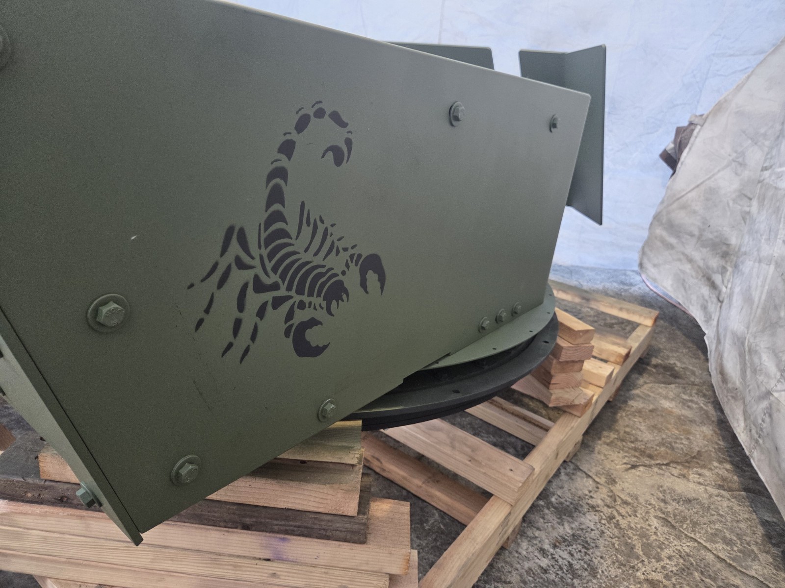 Complete Drop In Ready Humvee Geared 11 Series Turret, Full Coupla And Shield