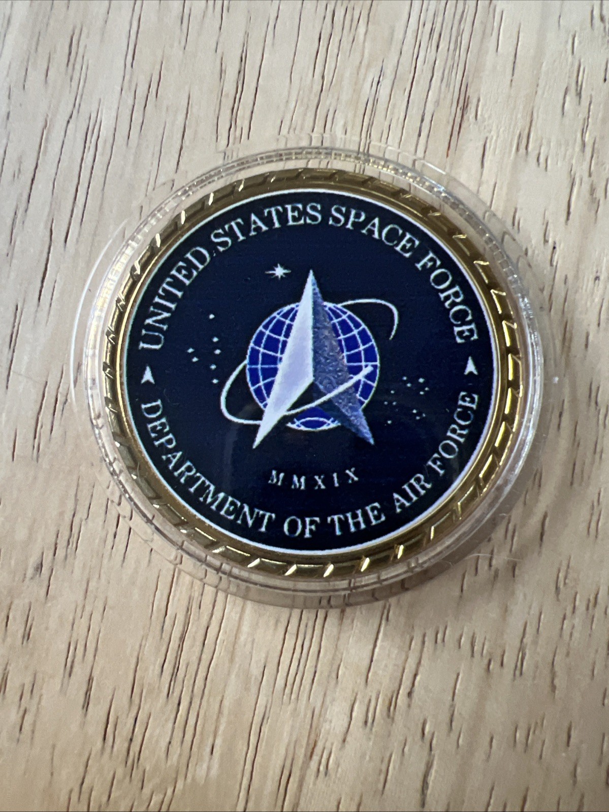 United States Space Force USAF Challenge Coin New W/case