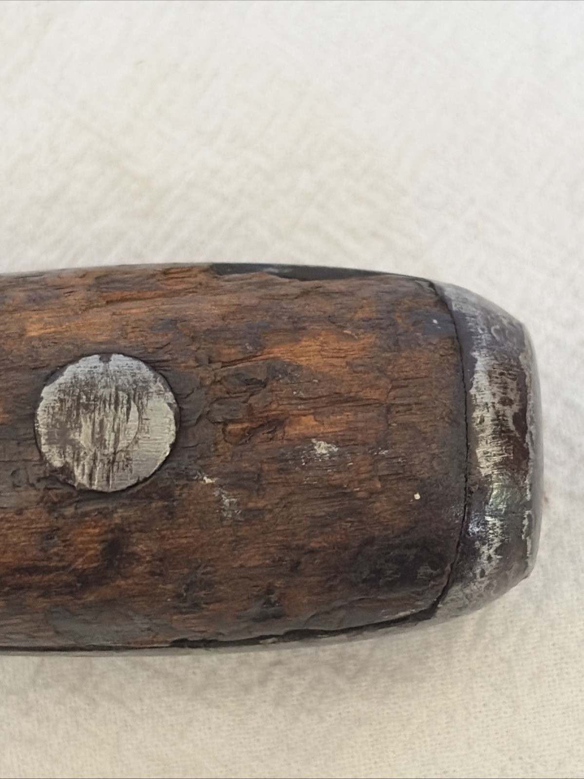Antique Screwdriver Unmarked Large Rivets And Plenty If Patina. Old Treasure!!!