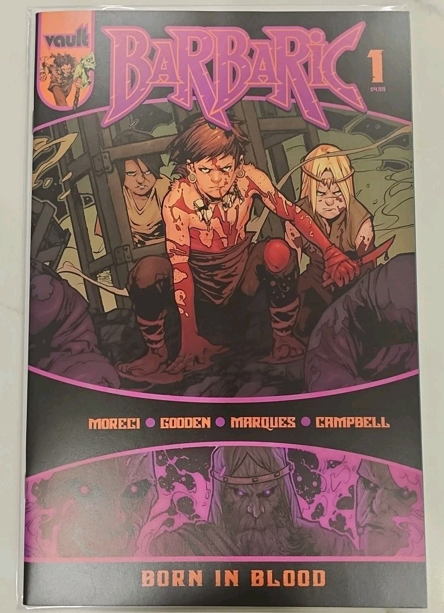 Barbaric Born in Blood #1 Vault Comics 2024 Cover A NM