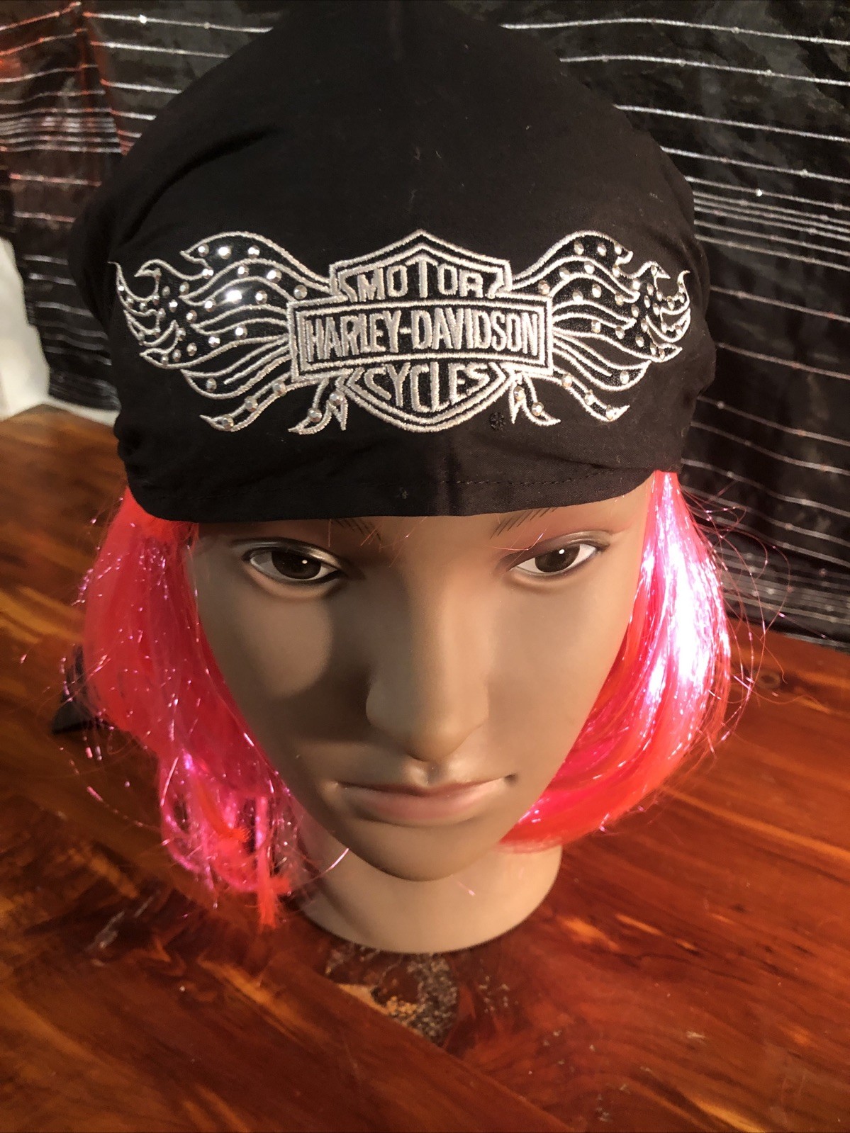 Women’s Harley Davidson Head Wrap With Rhinestones One Size NWT