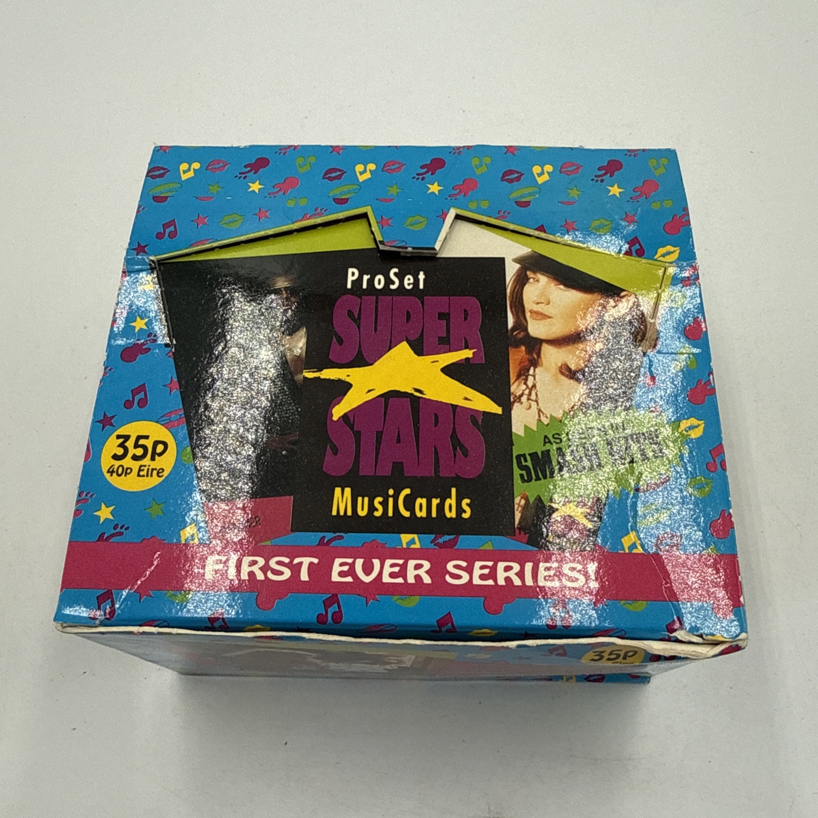 SEALED BOX 1991 UK Set Series 1 SUPER STARS MusiCards 35 Packs #77