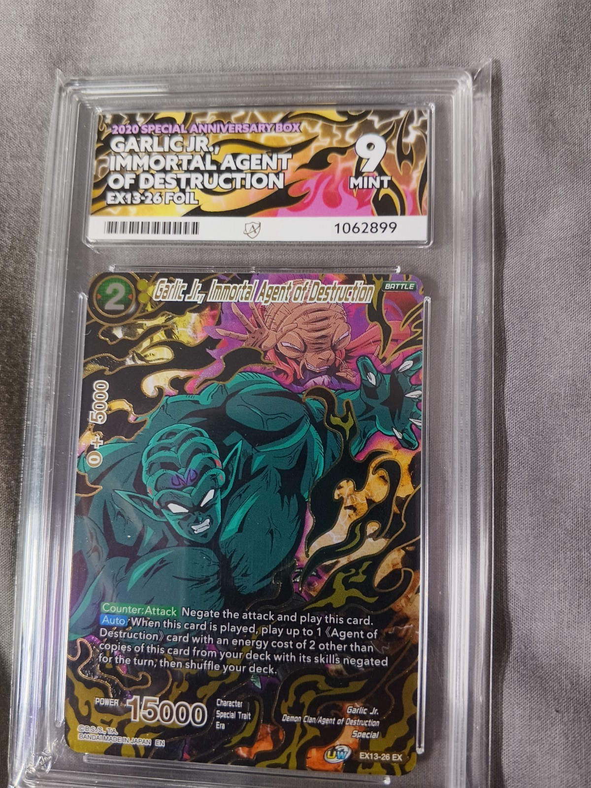 Garlic JR., Immortal Agent Of Destruction EX13-26 Foil Ace 9