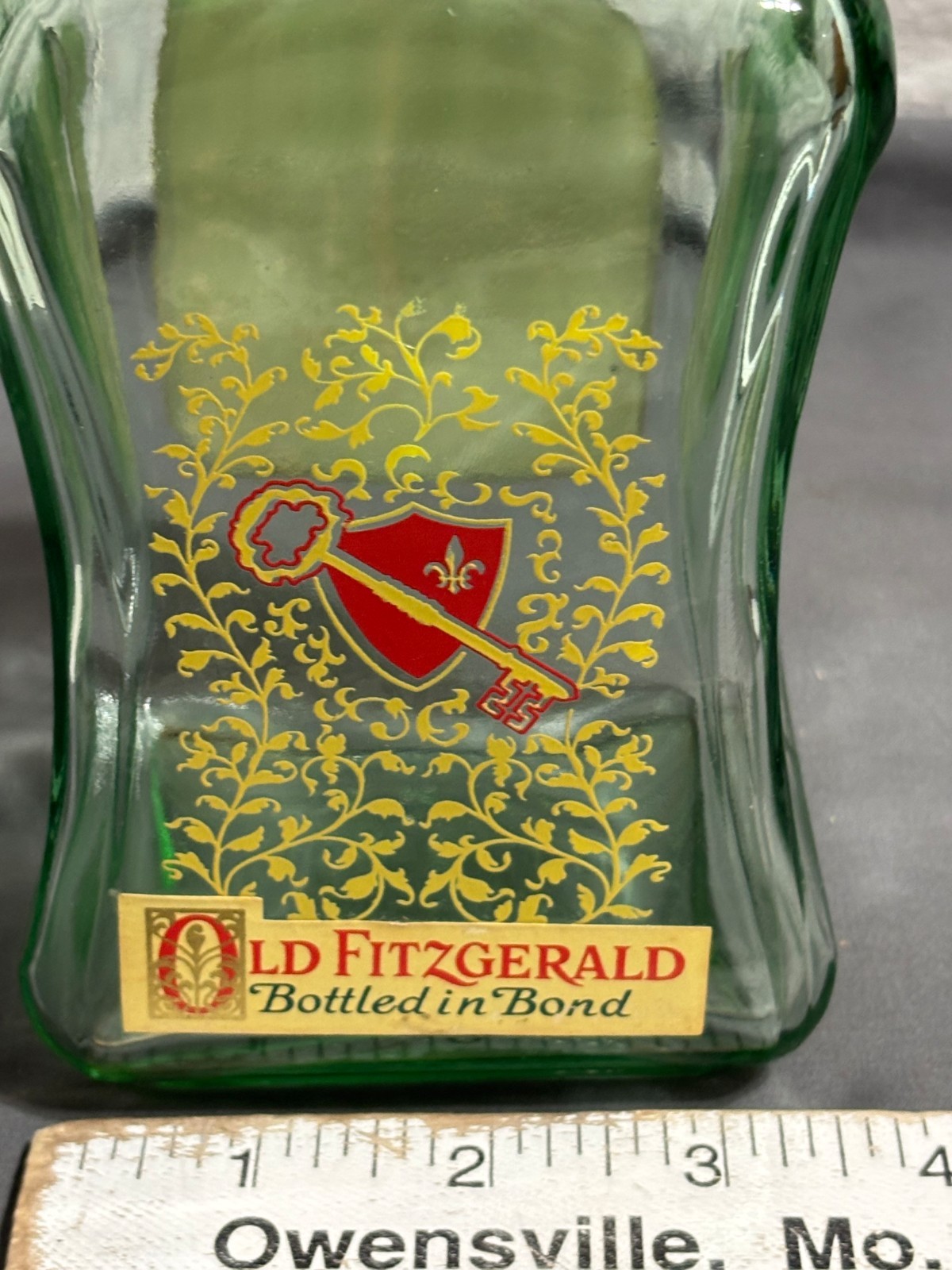 1967 1973 OLD FITZGERALD Straight Bourbon Whiskey DECANTER BOTTLE 4/5qt 100proof