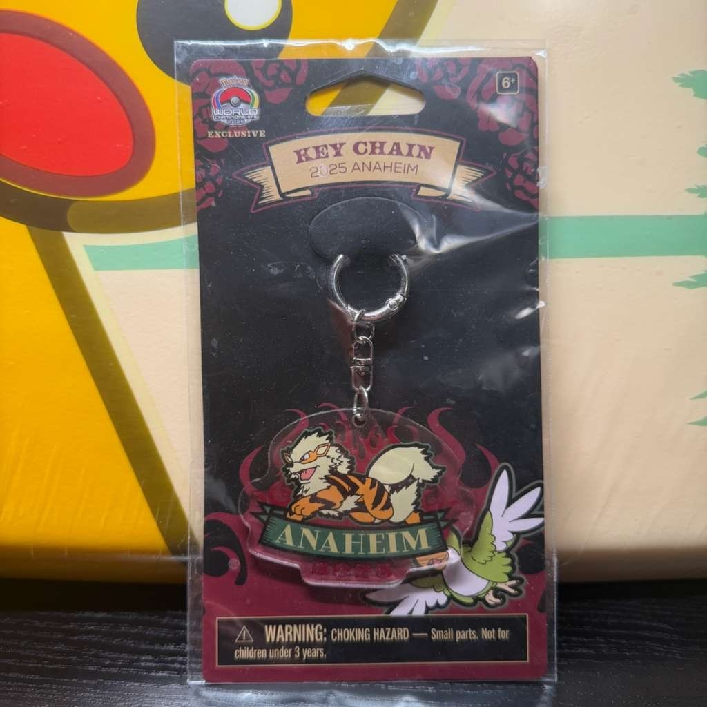 Exclusive Arcanine Rockabilly Keychain Pokémon World Championships 2025 Anaheim