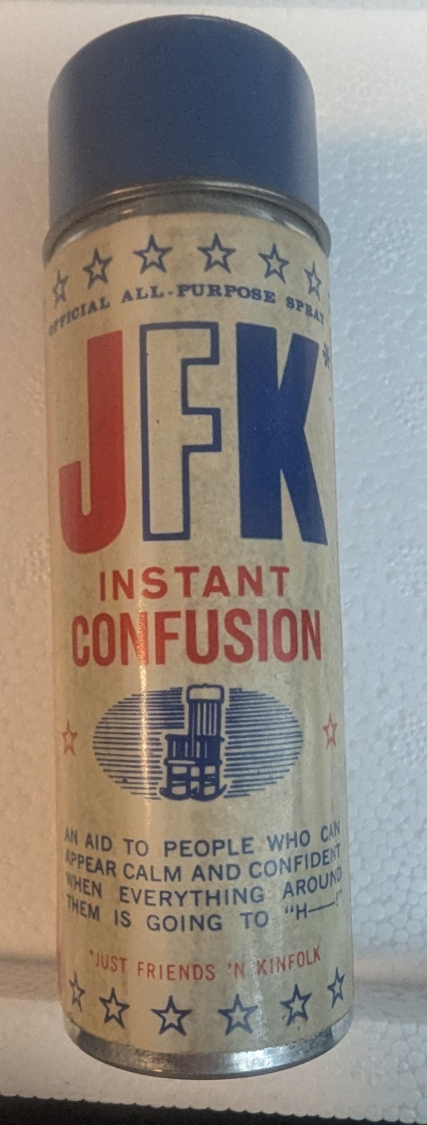 1962 Rare JFK INSTANT CONFUSION Can Miracle Spray Political Joke John F Kennedy