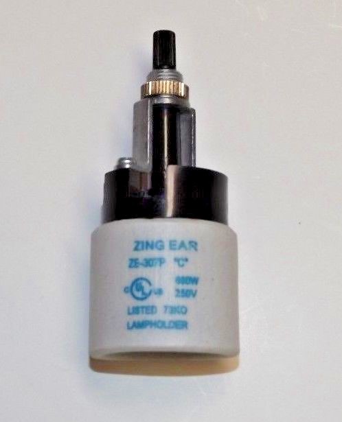 PORCELAIN BOTTOM TURN KNOB LAMP SOCKET E-26 LAMP PART NEW 47651JB
