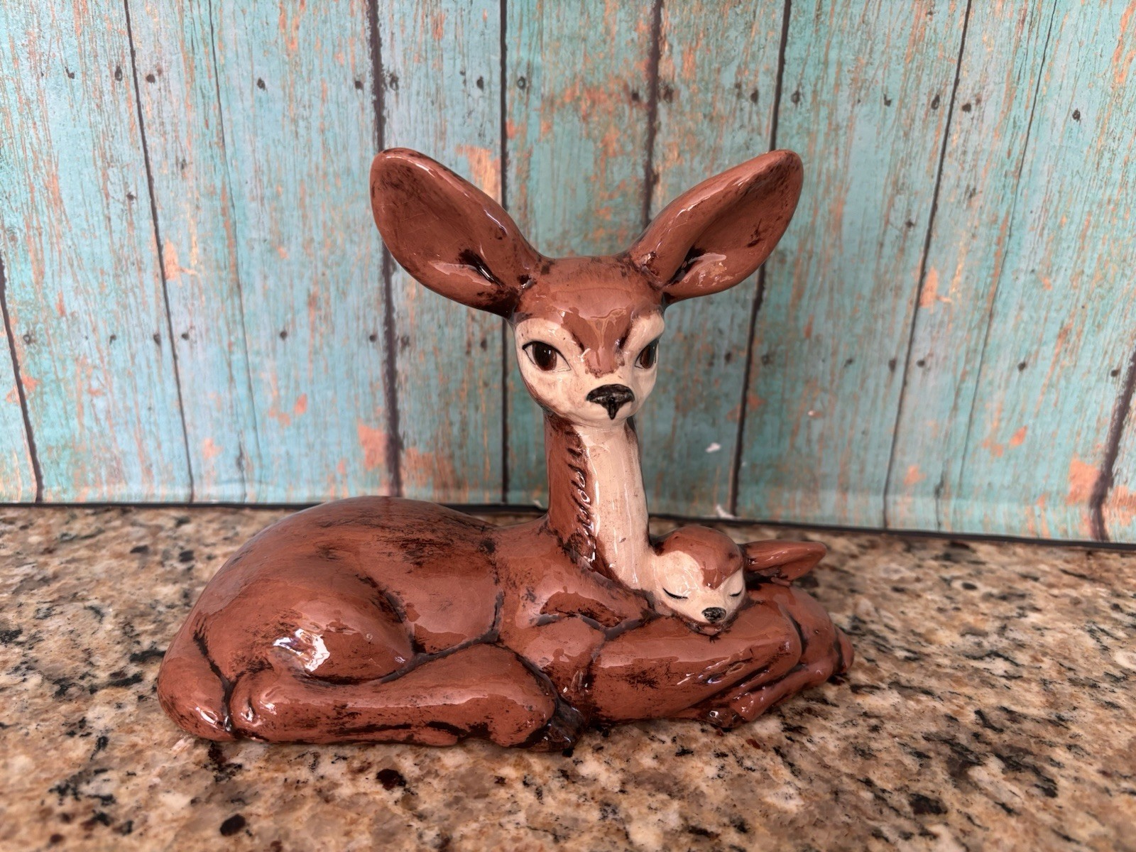 Vintage Ceramic Deer/Fawn Anthropomorphize 1950s MCM Kitsch Circa 1950s