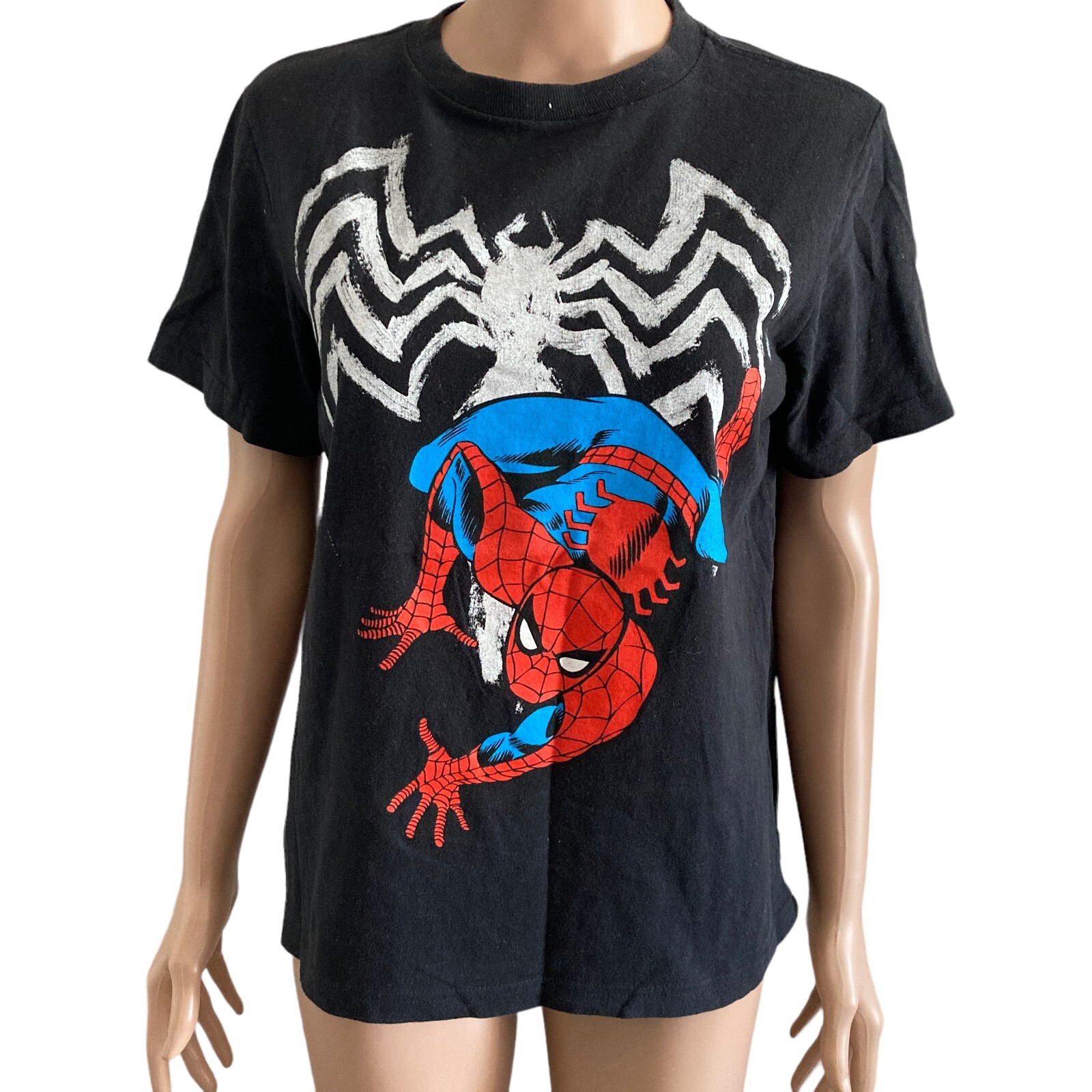 SPIDERMAN t-shirt youth size XL 14 marvel comics super hero alliance stretch