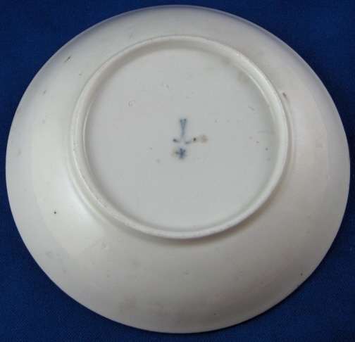 18thC Limbach Thuringia Porcelain Puce Scenic Saucer Porzellan Untertasse Scene