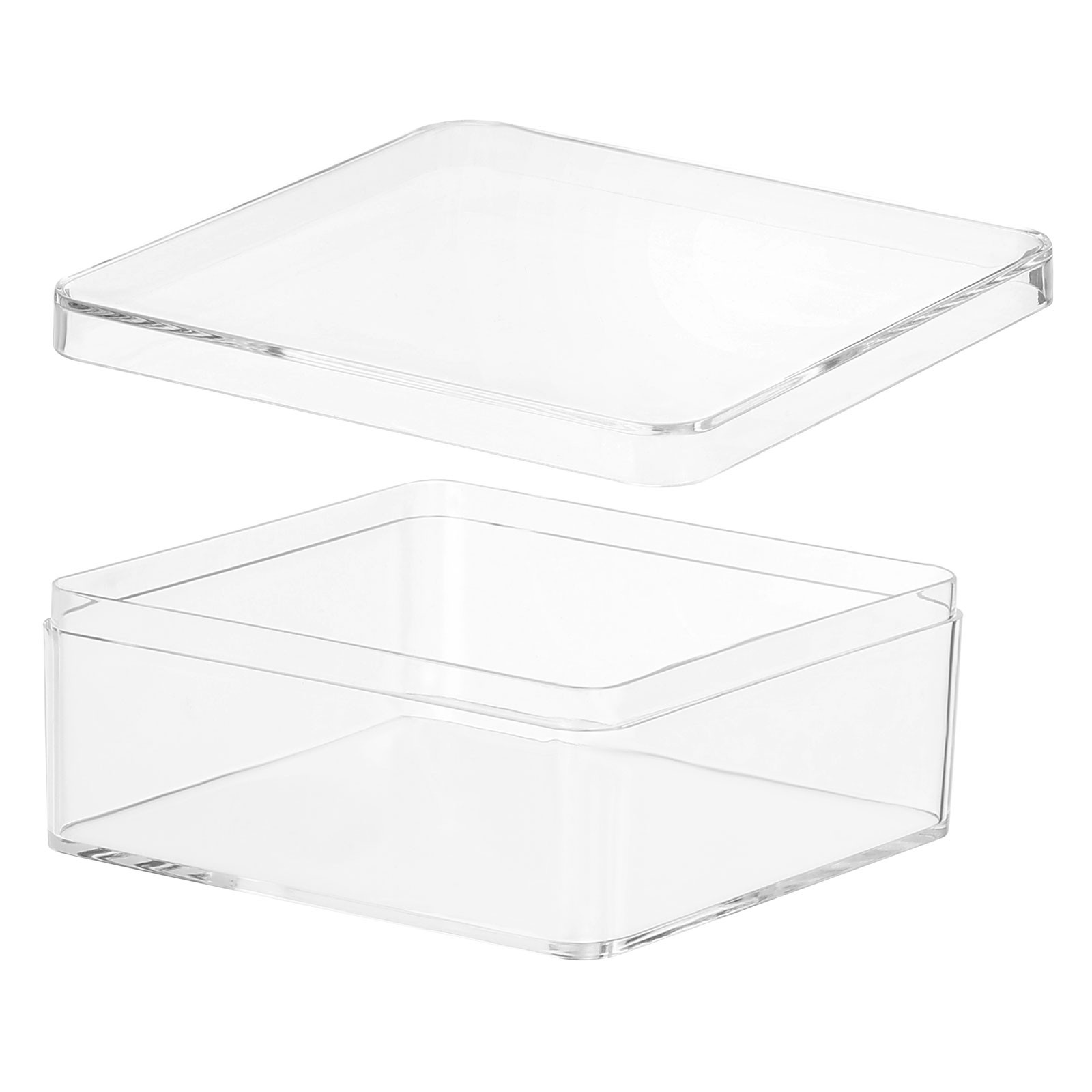 3.35″ x 3.35″ x 1.38″ Acrylic Box with Lid Clear Acrylic Display Box