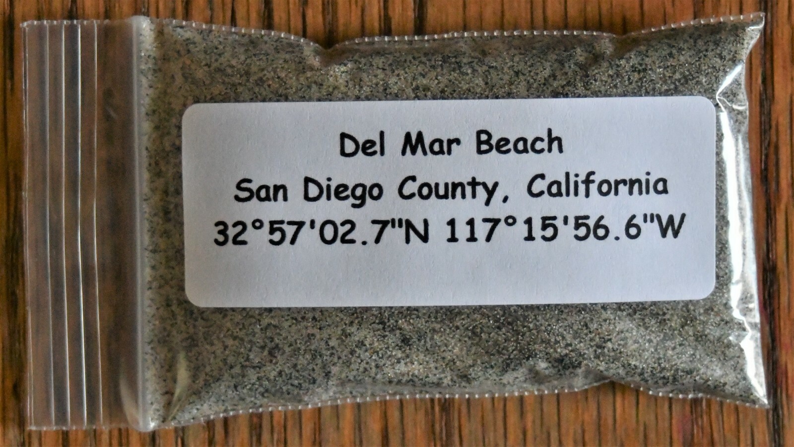 Del Mar Beach Sand Soil Dirt Sample in San Diego California Approximately 30ml.