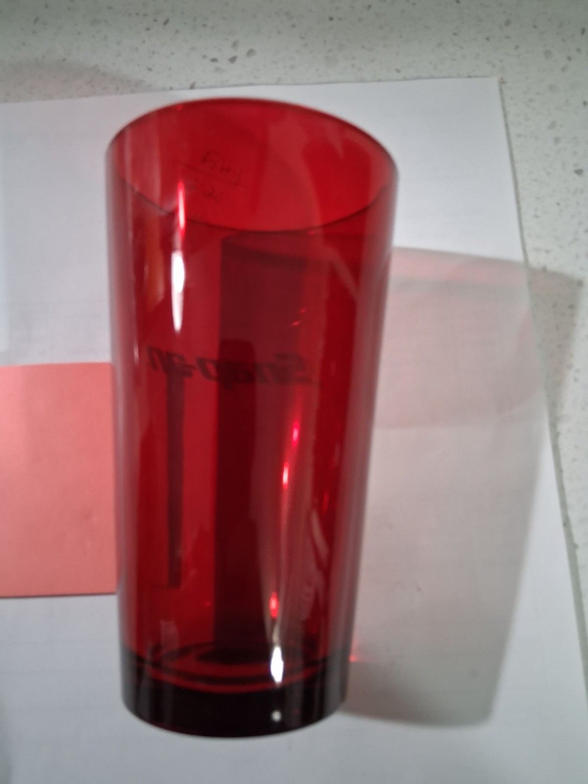 SNAP-ON TOOLS RED PINT BEER/BEVERAGE GLASSES 16 OZ SET OF 4 (RARE)