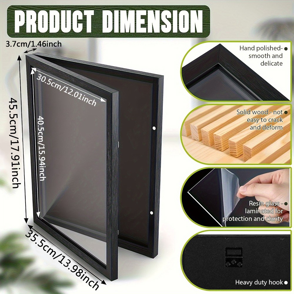 Jersey Frame Display Case Wall Mounted Football Basketball Frame Storage Box US