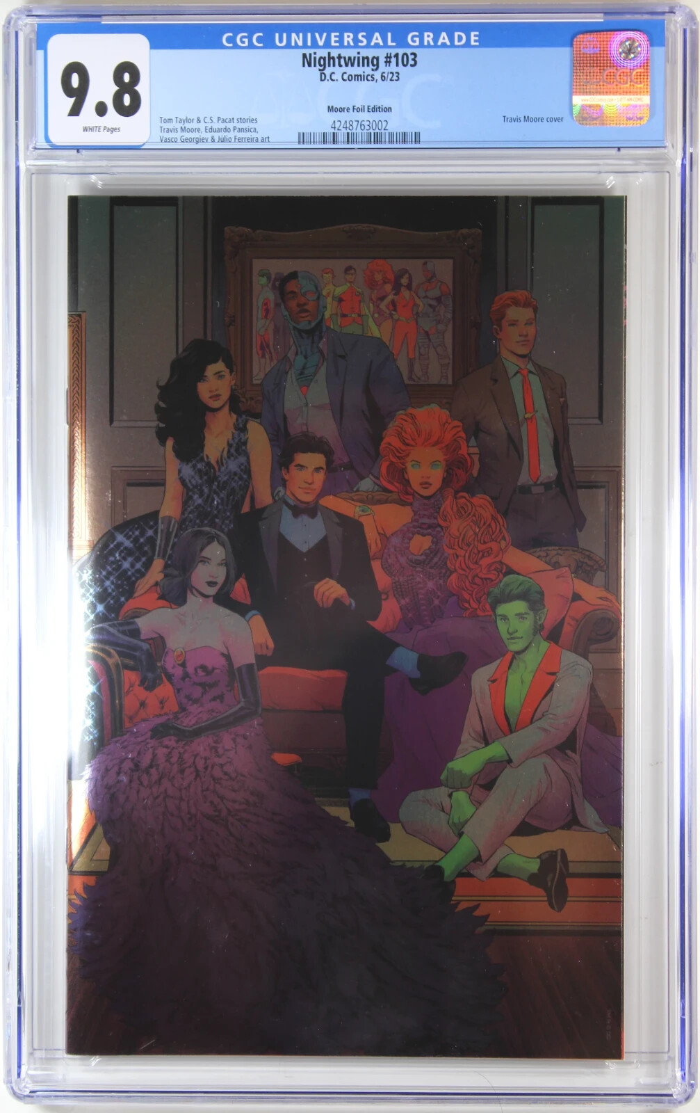 NIGHTWING #103 (TRAVIS MOORE 1:50 FOIL VARIANT) COMIC ~ CGC GRADED 9.8 NM/M