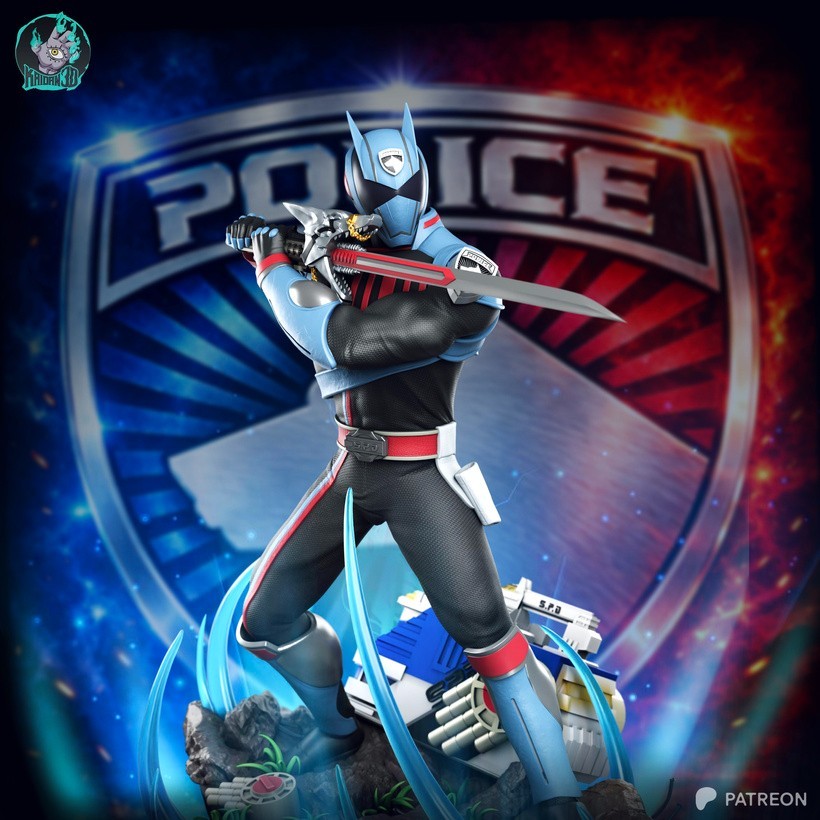 S.P.D. Shadow Ranger Power Rangers UNPAINTED 1/6 Resin Kit