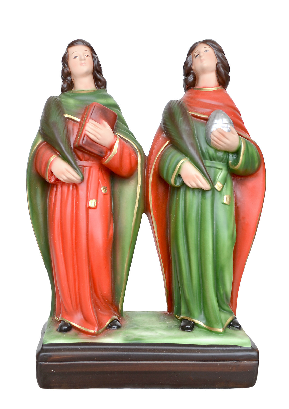 Saint Cosmas and Damian resin statue 28 cm (11.02”) – Handmade in Italy –