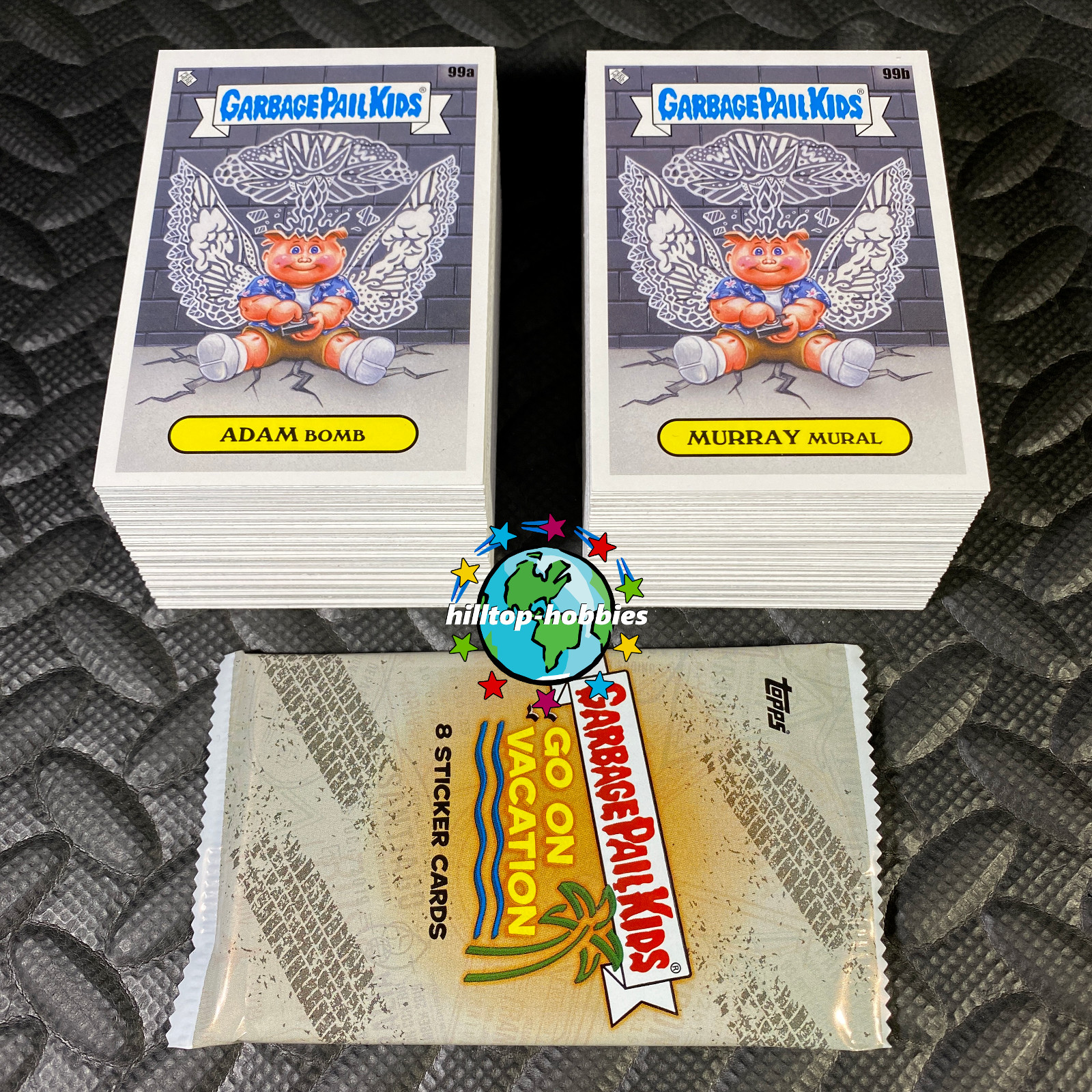 2023 SERIES 1 GARBAGE PAIL KIDS GO ON VACATION 200-CARD COMPLETE BASE SET +WRAP!