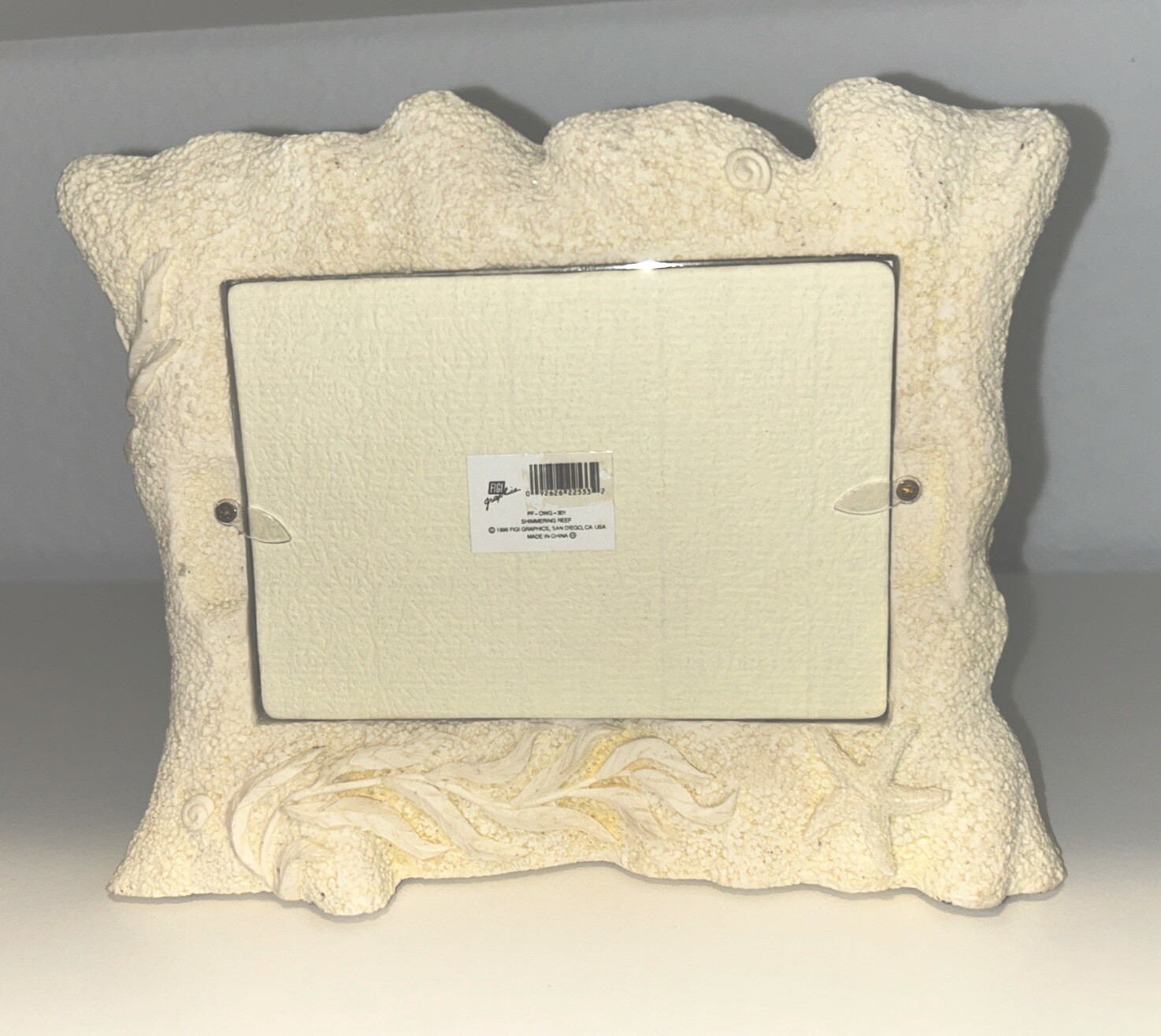Vintage Figi Graphics Shimmering Reef Photo Frame, Holds 3.5×5”,Pre-Owned