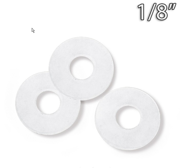 Nylatron Knife Pivot Washers 0.25 inch x 0.625 x .015 Folding Knives Making 5pcs