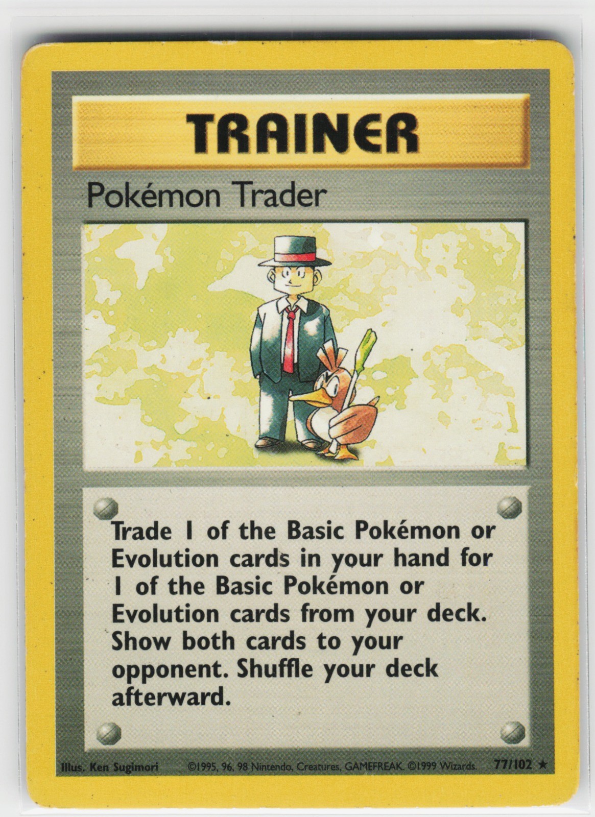 Pokemon Trader Base Set 077/102 Rare