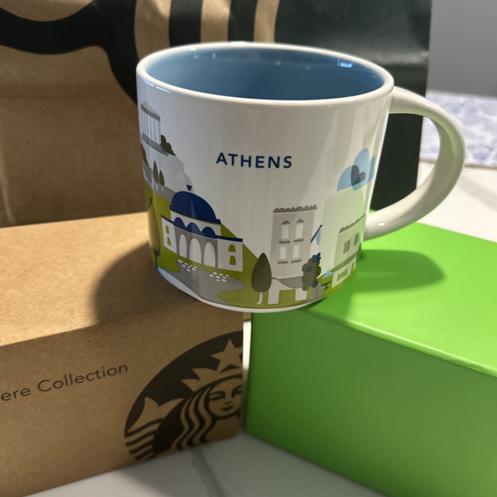 🇬🇷Starbucks Coffee Mug Athens Greece YAH Collection 14oz🇬🇷