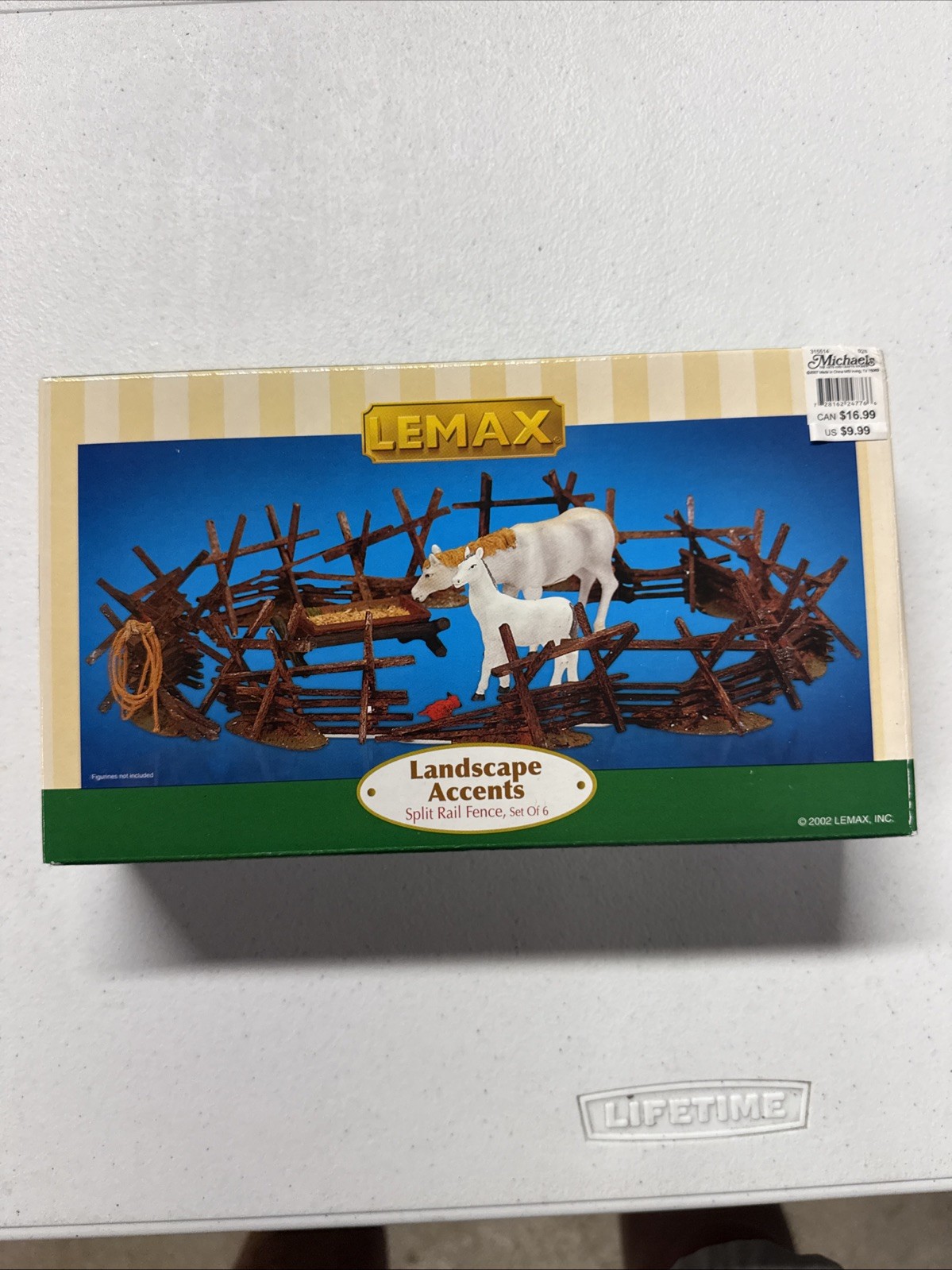 Lemax Split Rail Fence Village Collection Landscape Accents Set Farm Country VTG