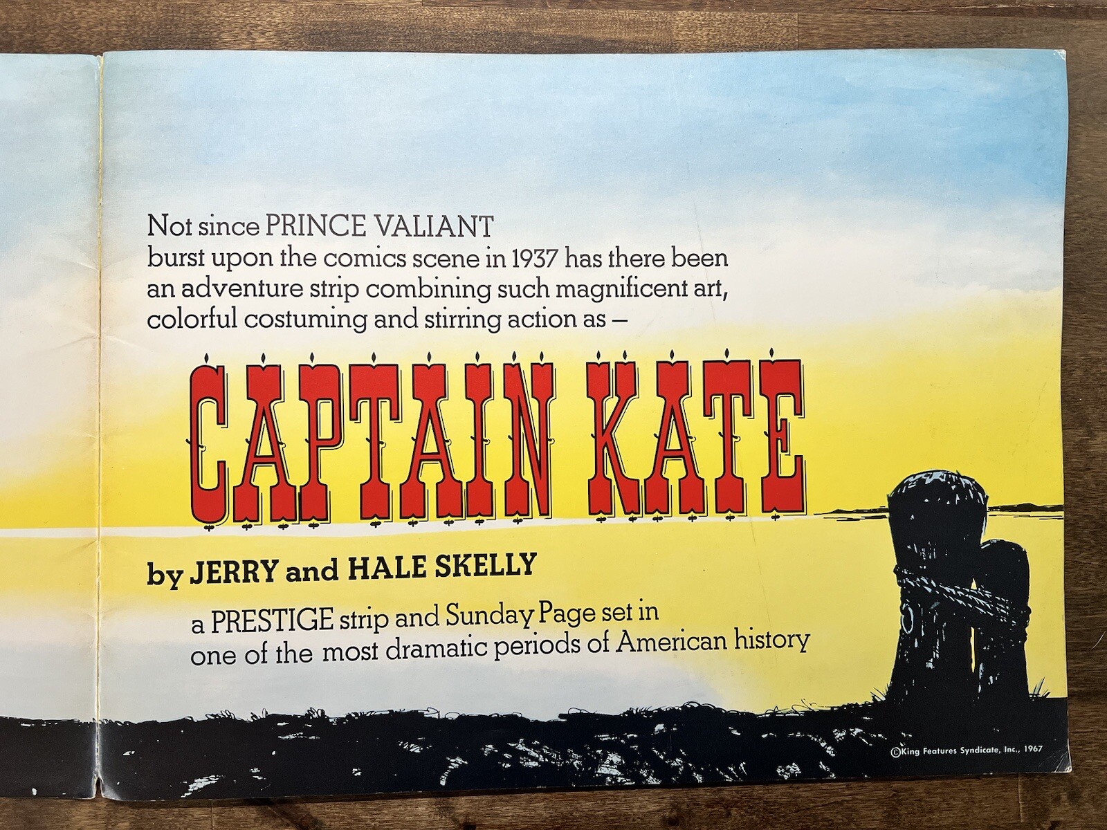 RARE Captain Kate Comic Advertisement for Newspaper 1967