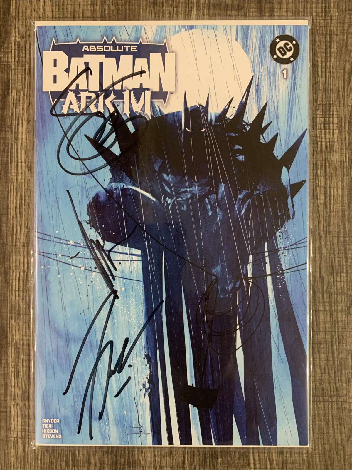Absolute Batman: Ark M #1 – Jock 3X SIGNED Jock/Snyder/Tieri MegaCon 2026 w/COA