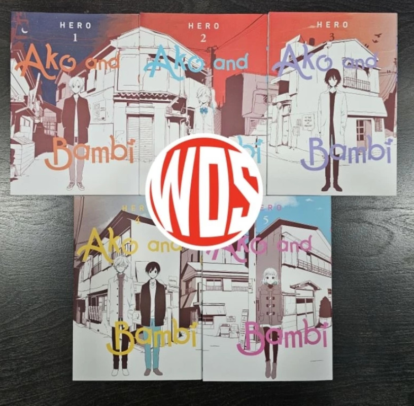 Ako and Bambi Vol 1-5 Manga English Full Set New by Hero FREE SHIPPING