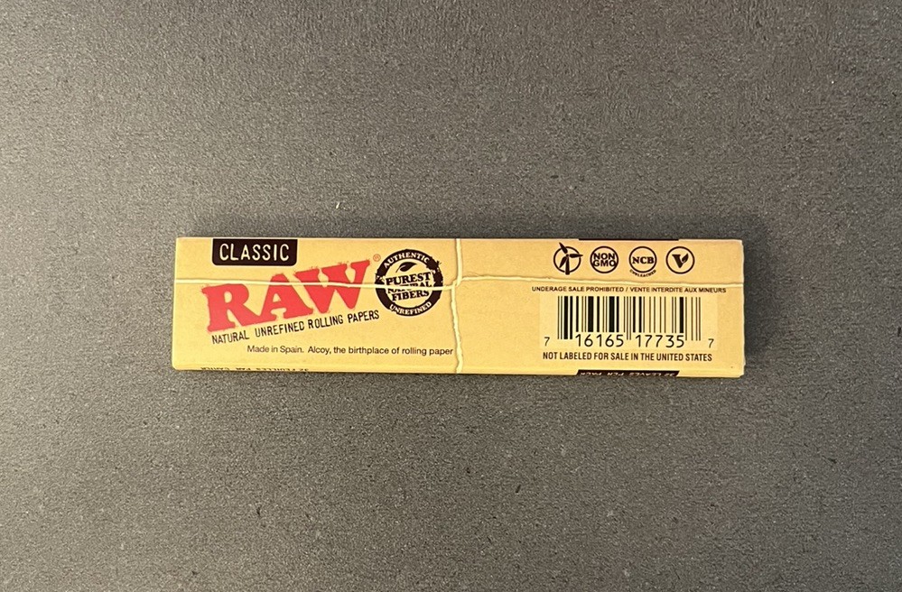 Raw Classic King Size Slim 1 Pack *Discounts* USA SHIPPED