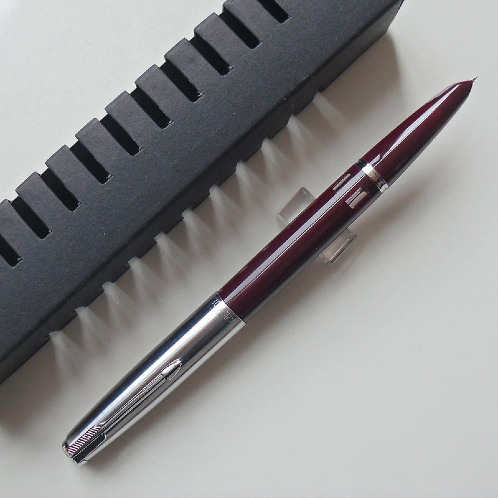 Vintage Wing Sung 601 Steel Cap Vacumatic Fountain Pen F Nib Ink Pen xx