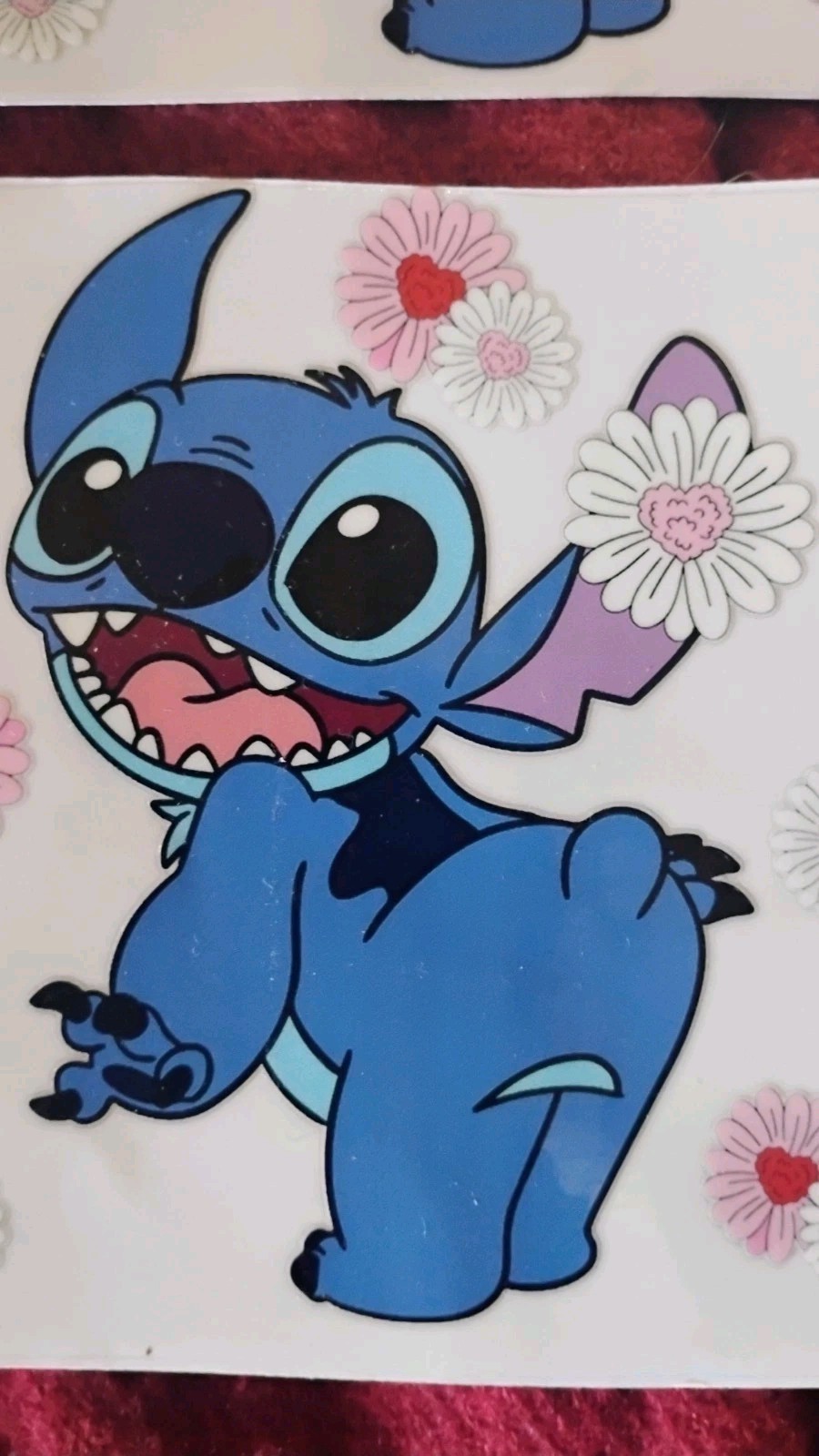 💙 Disney Stitch Decals Set 6 Includes 4 1/4 X 3 Inches Also 3.5 X 2 Inches