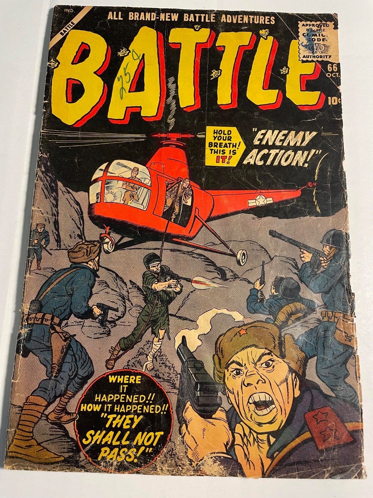 Battle #66 1959-Jack Kirby cover & submarine story-Jack Davis WWII story-