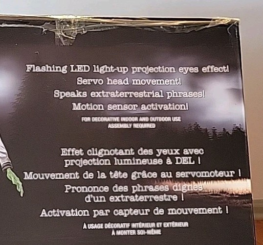 Animated Alien 10 ft Animatronic Motion Sensor Activation Costco Halloween Prop