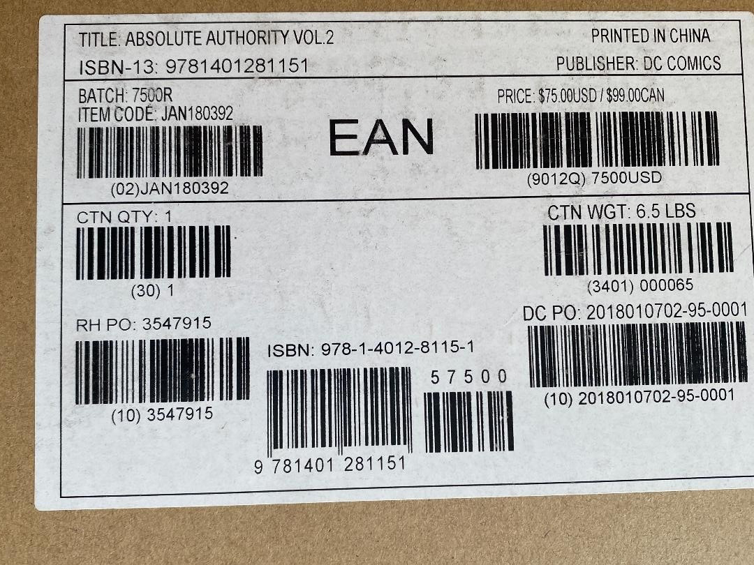 DC Comics, Absolute Authority Vol 2 – 1st Print, Mark Miller, Frank Quitely, NEW