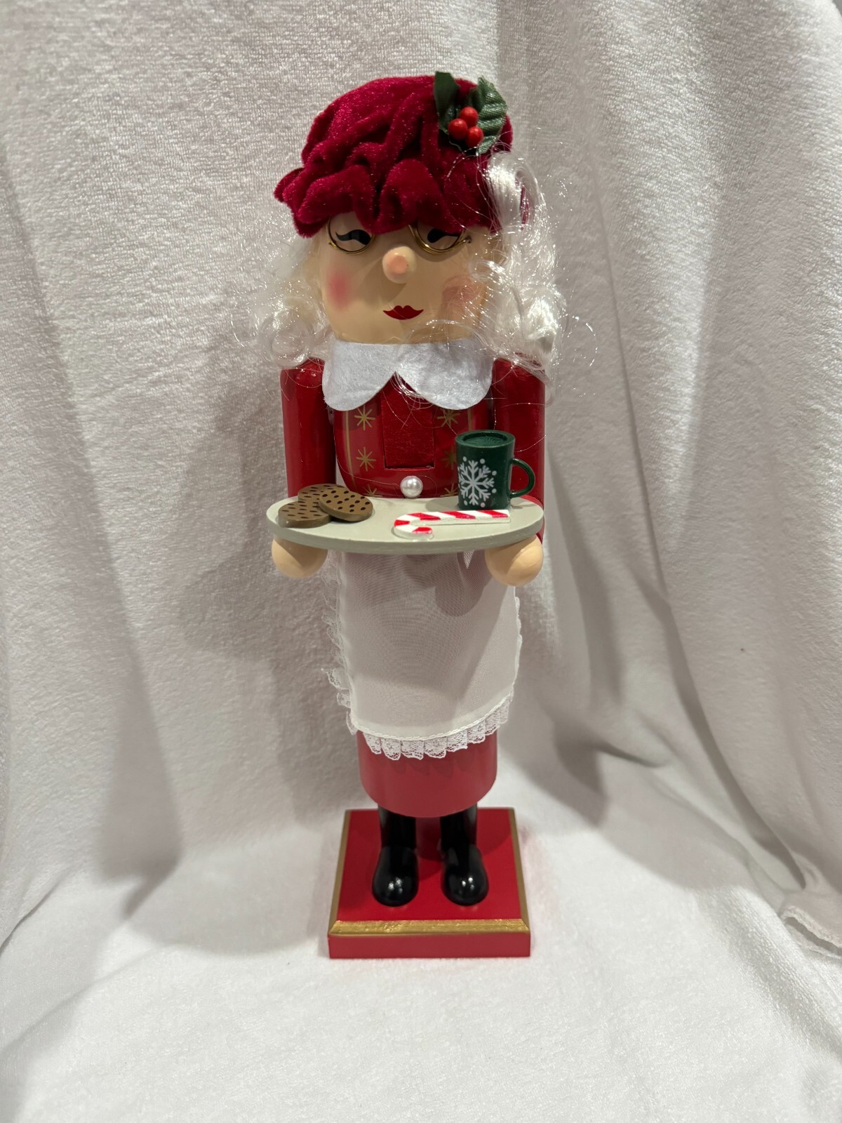 North Pole Trading Co. Nutcracker Holiday 14″ Mrs. Santa Claus