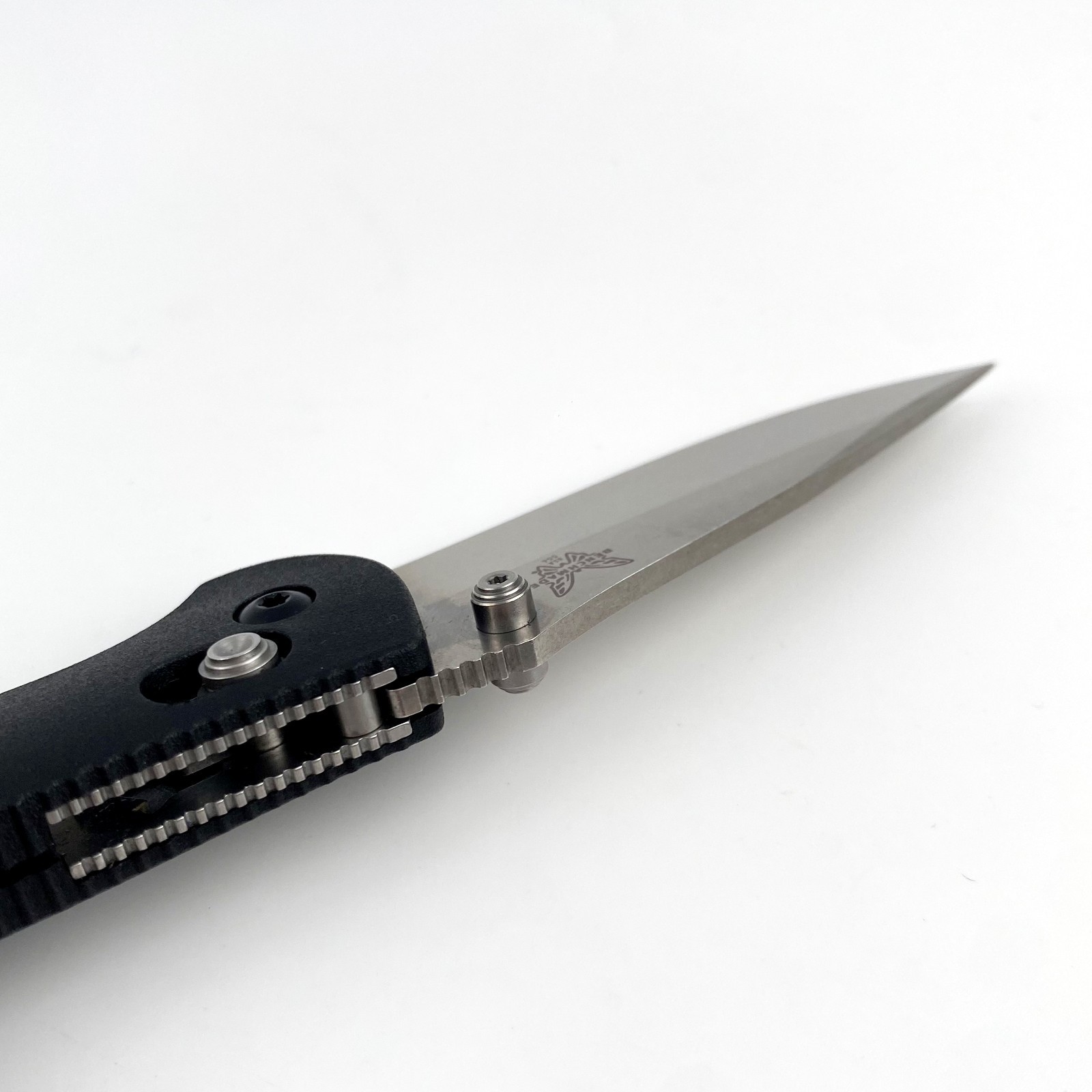 Benchmade Mini Griptilian 556-S30V Black Grivory Drop-point Folding Knife