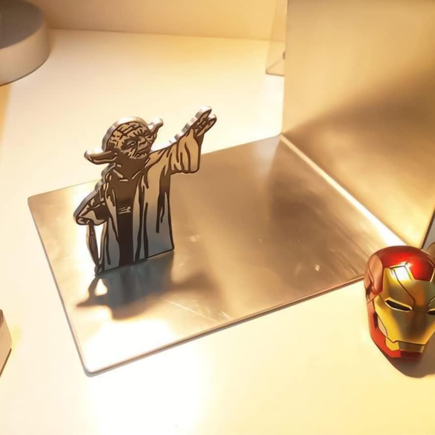 Master Yoda Force Metal Bookend, Double-Sided Printing Yoda Pattern, Creative…