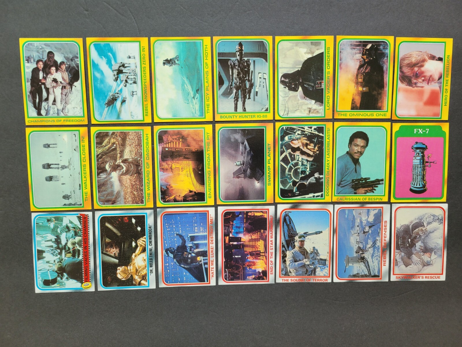 STAR WARS CARDS Your Pick Empire Strikes Back 1980 Topps