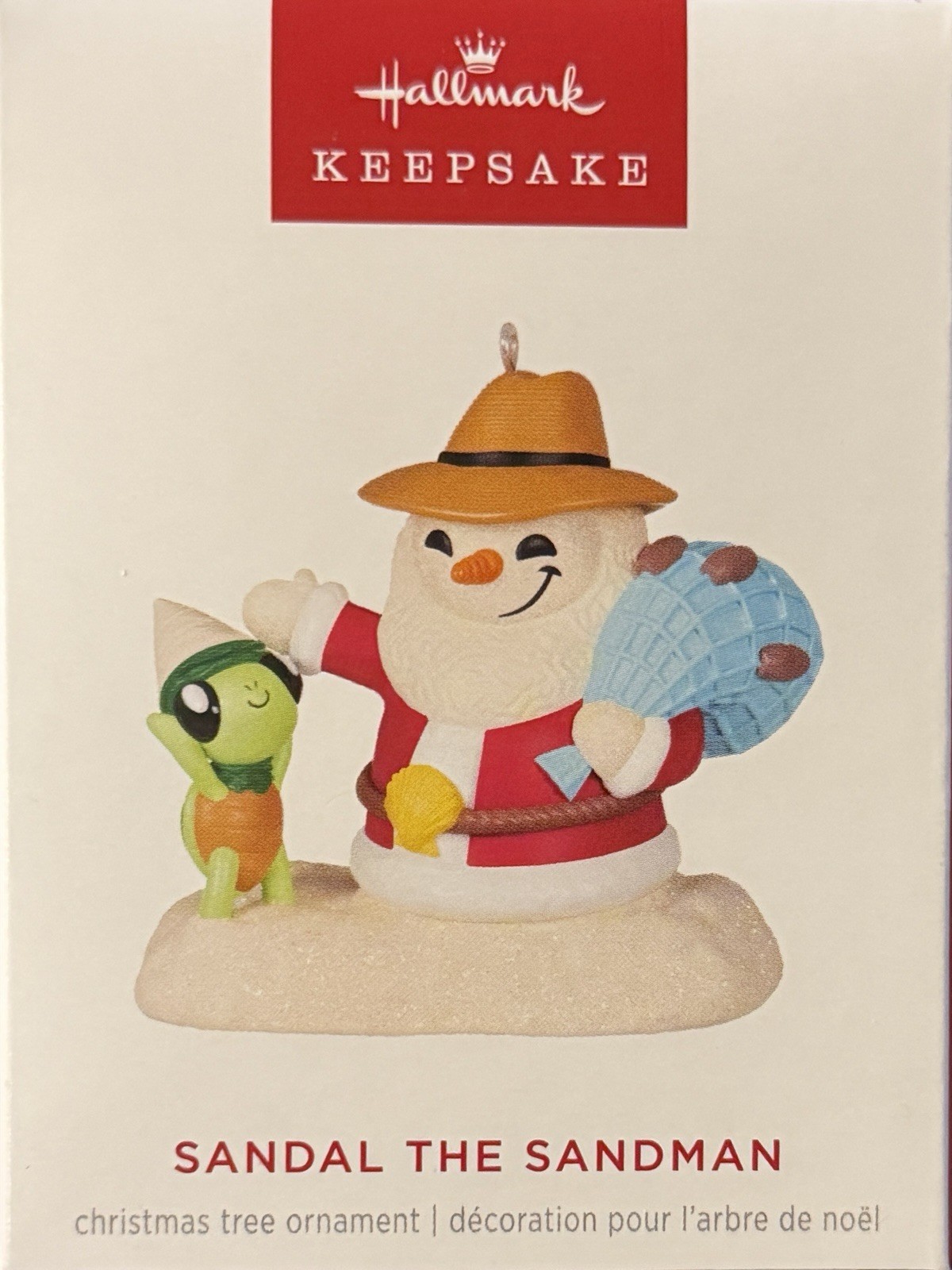 2024 Hallmark #3 Sandal The Sandman Snowman Santa Christmas Beach Ornament NEW