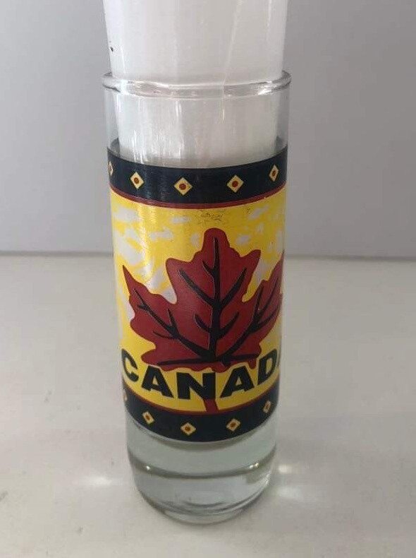 Canada Red Maple Leaf Shot Glass, COMBINED SHIPPING (SEE STORE)