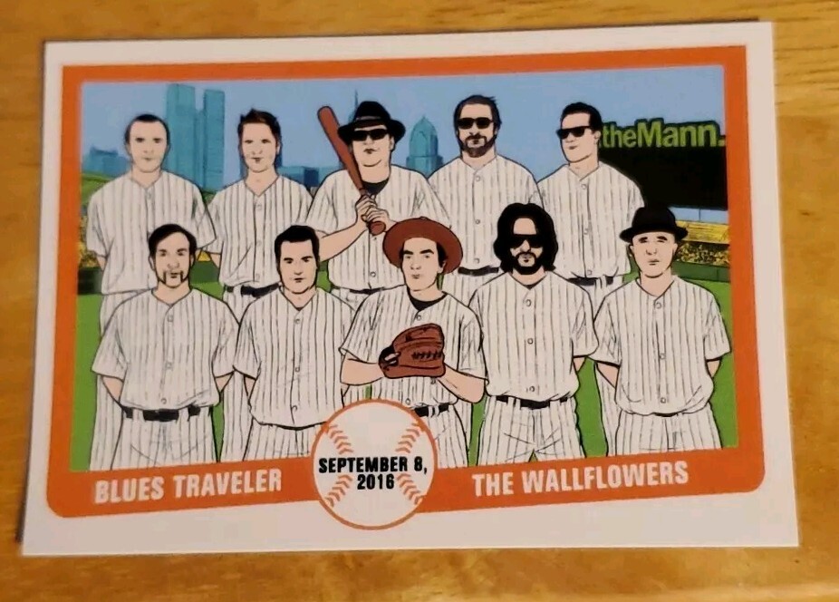 BLUES TRAVELER & WALLFLOWERS CONCERT 2016 MANN MUSIC CENTER PHILA TRADING CARD