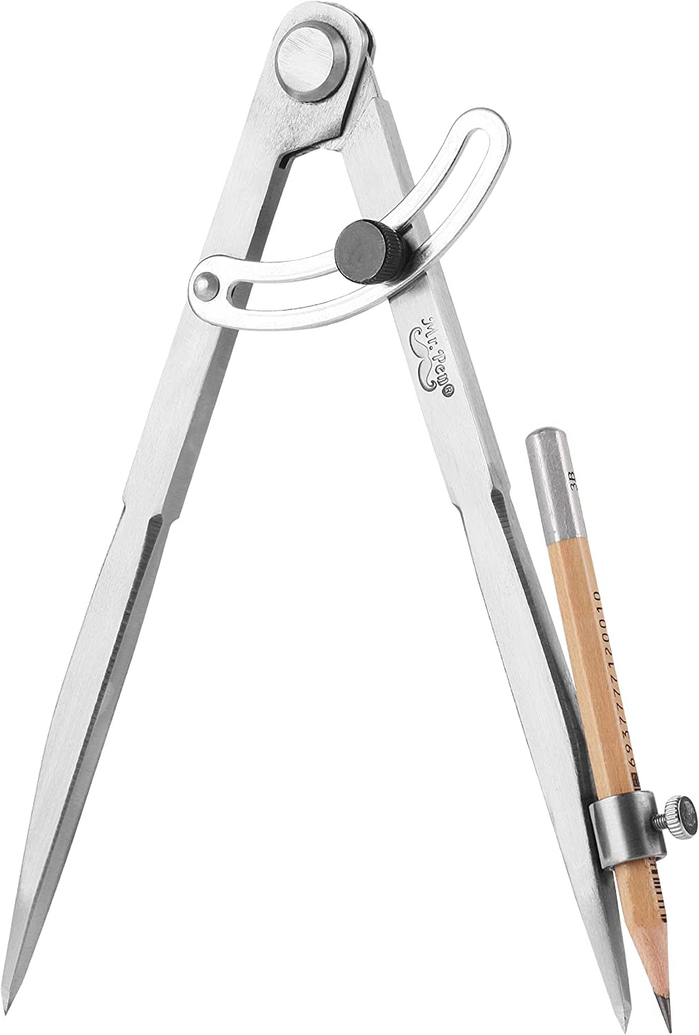 Large Professional Compass for Woodworking and Geometry – Precision Drawing Tool